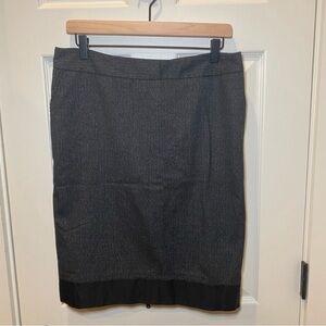 Chic Gray Women's Pencil Skirt